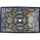 Mexican Talavera Vessel Rectangular Sink VSR13